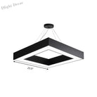 Ethan’s Modern Black Pendant - Adjustable Led Light For Office (Multiple Sizes)