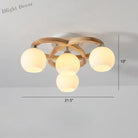 Ethan’s Modern Semi - Flush Chandelier: Warm Lighting And Rustic Charm For Your Bedroom