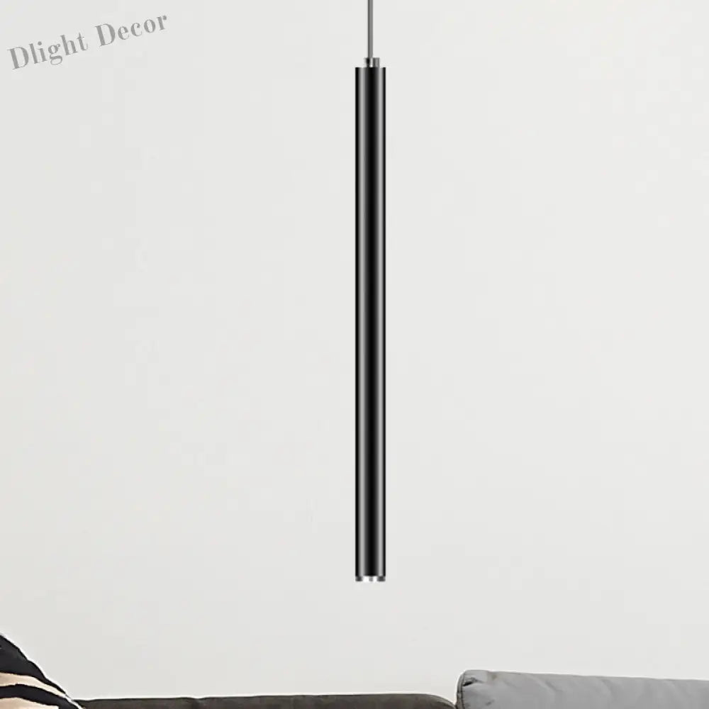 Ethan’s Modern Slim Pendant Lamp: A Touch Of Sophistication In Multiple Sizes Black / 39’ White