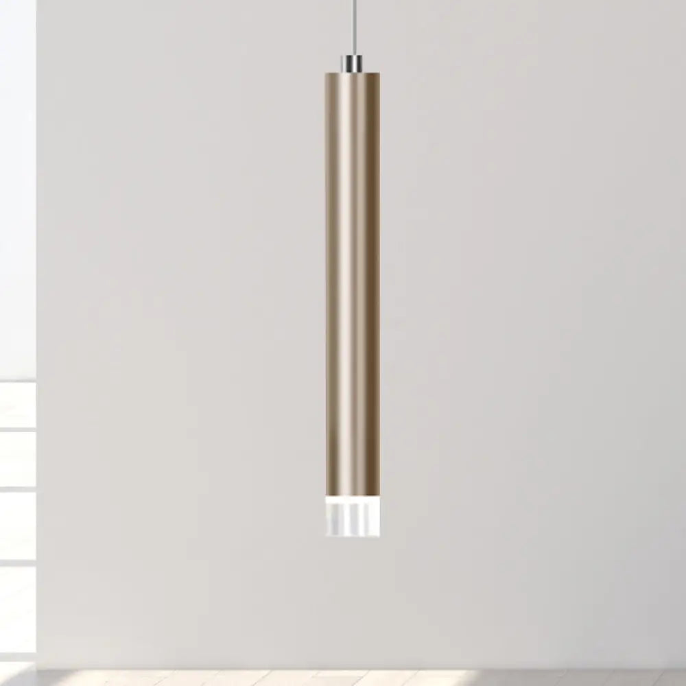 Ethan’s Modern Slim Pendant Lamp: A Touch Of Sophistication In Multiple Sizes Gold / 12’ White