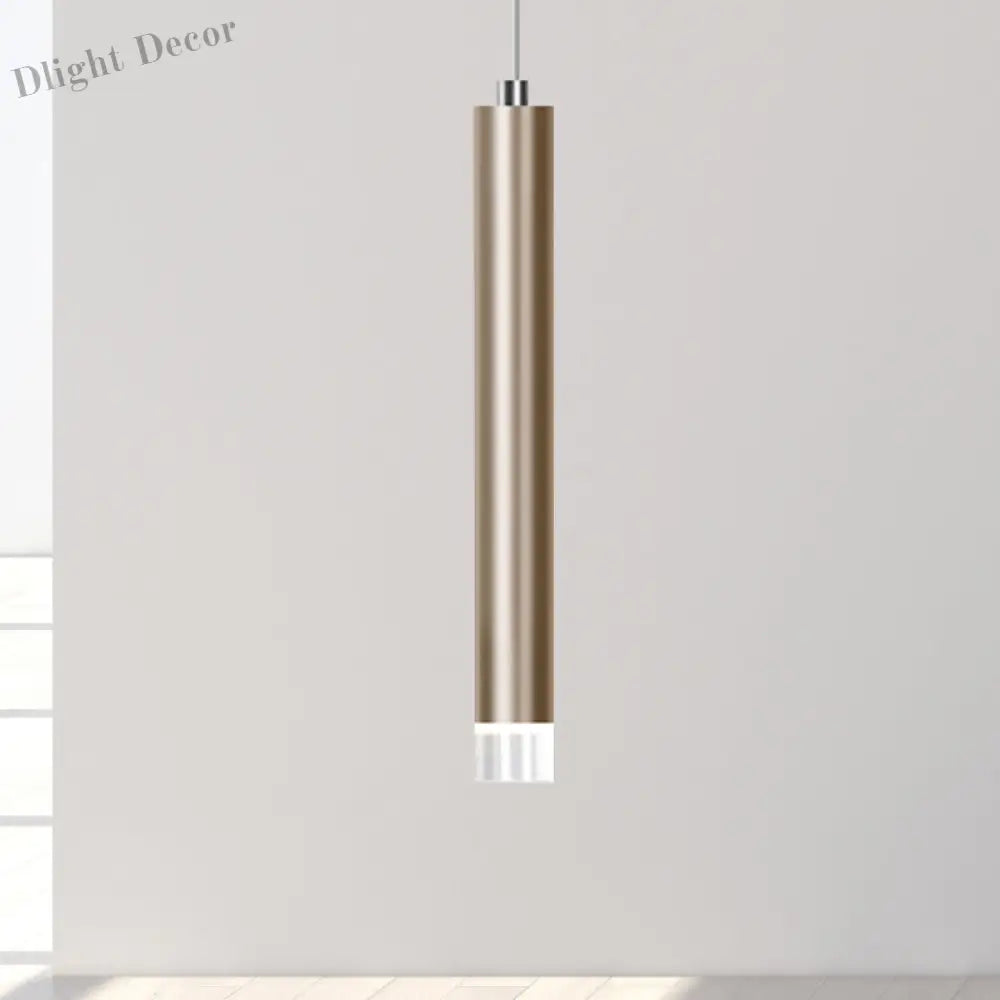Ethan’s Modern Slim Pendant Lamp: A Touch Of Sophistication In Multiple Sizes Gold / 12 White