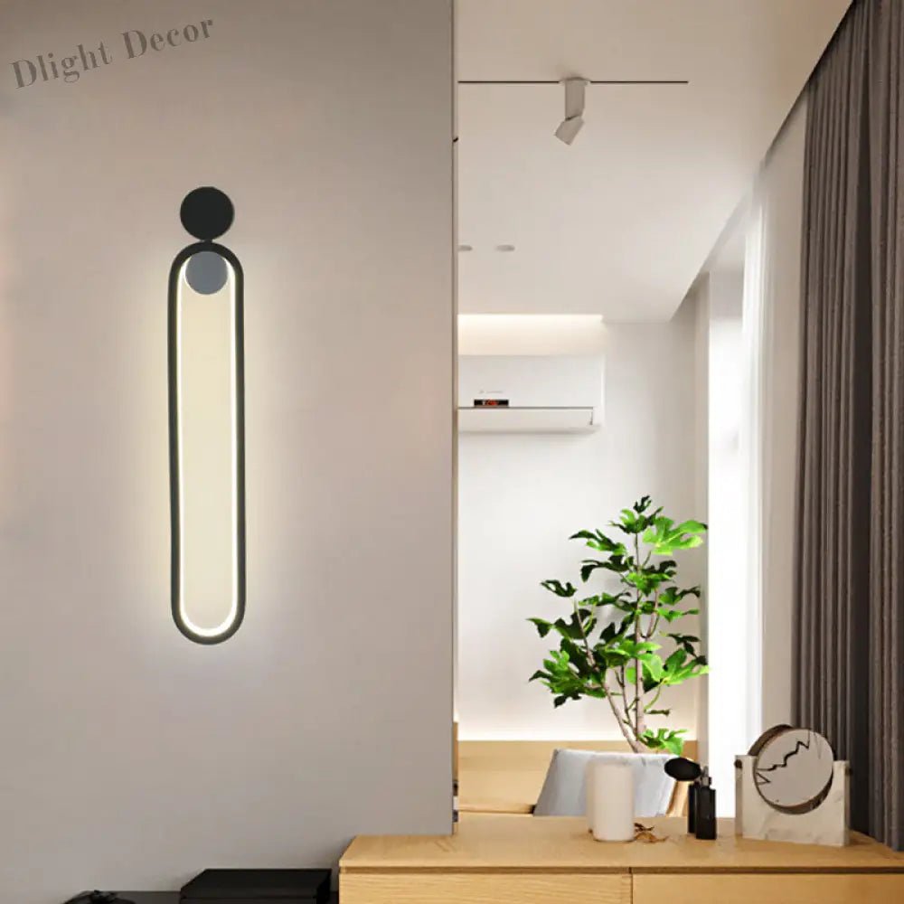 Ethan’s Modern Wall Sconce - Adjustable Black Led Light