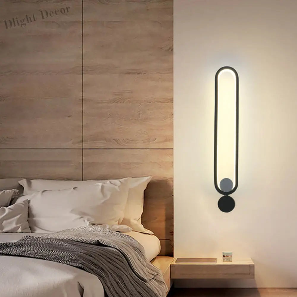 Ethan’s Modern Wall Sconce - Adjustable Black Led Light