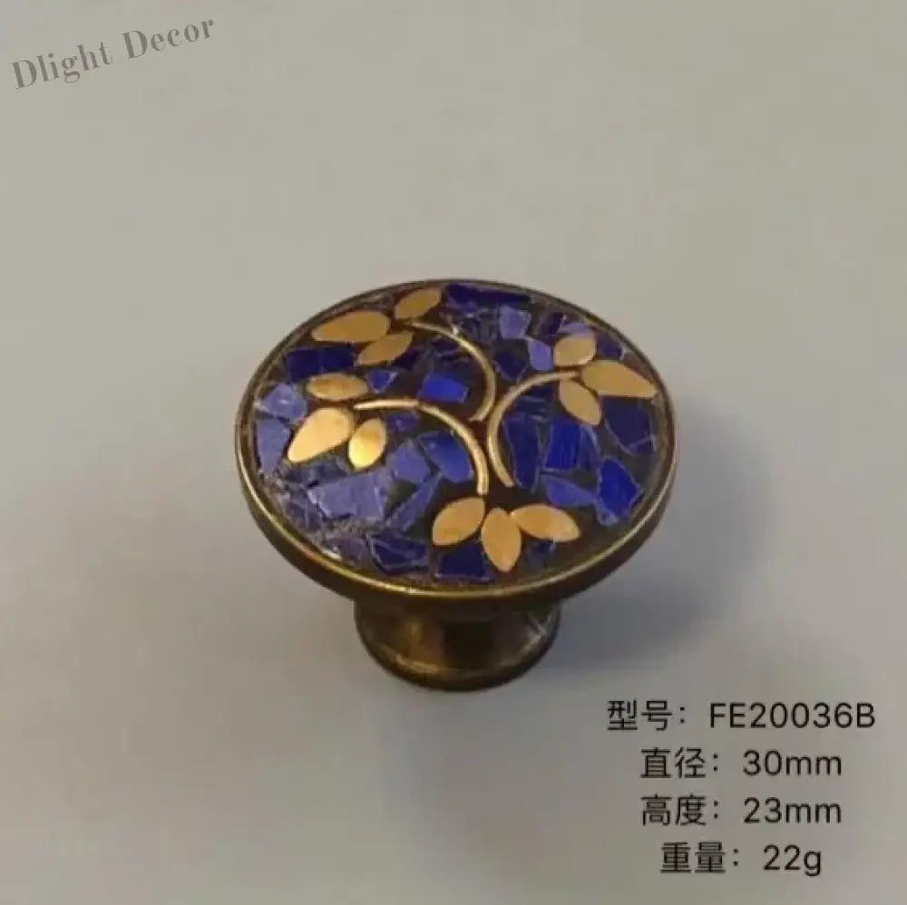 Ethnic Style Brass Art Handles – Vintage Cabinet and Drawer Pulls with Nepalese Craftsmanship FE2036B / 12XL Handles