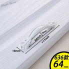 European Ivory White Cabinet Handle – Elegant Zinc Alloy Drawer Pulls for Dressers Closets and Cupboards (96mm) 636-64