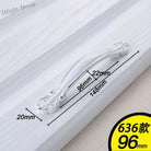European Ivory White Cabinet Handle – Elegant Zinc Alloy Drawer Pulls for Dressers Closets and Cupboards (96mm) 636-96