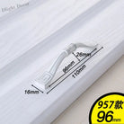 European Ivory White Cabinet Handle – Elegant Zinc Alloy Drawer Pulls for Dressers Closets and Cupboards (96mm) 957-96