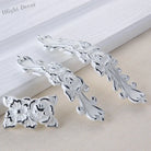 European Ivory White Cabinet Handle – Elegant Zinc Alloy Drawer Pulls for Dressers Closets and Cupboards (96mm) Handles
