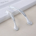 European Ivory White Cabinet Handle – Elegant Zinc Alloy Drawer Pulls for Dressers Closets and Cupboards (96mm) Handles