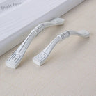 European Ivory White Cabinet Handle – Elegant Zinc Alloy Drawer Pulls for Dressers Closets and Cupboards (96mm) Handles