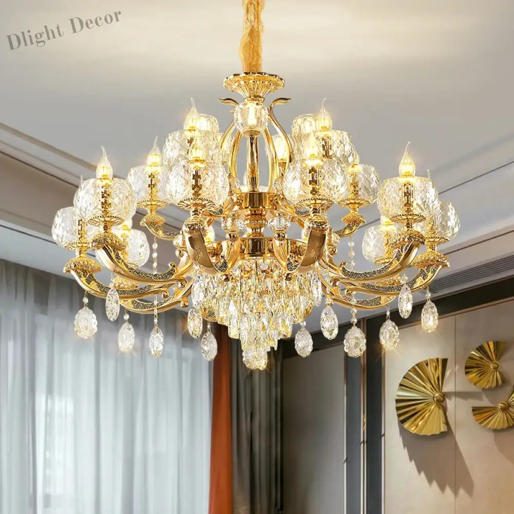 European Modern Simple Chandelier - Luxury Lighting For Home Villa Hotel And Duplex Architectural