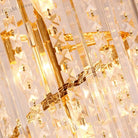 European - Style Crystal Duplex Floor Chandelier - Atmospheric Elegance For Living Rooms Revolving