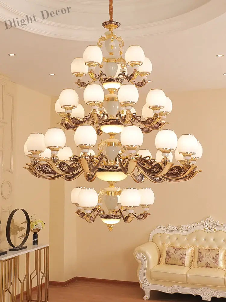 European Style Large Chandelier - Elegance For Living Rooms Hotels Villas And Grand Hallways