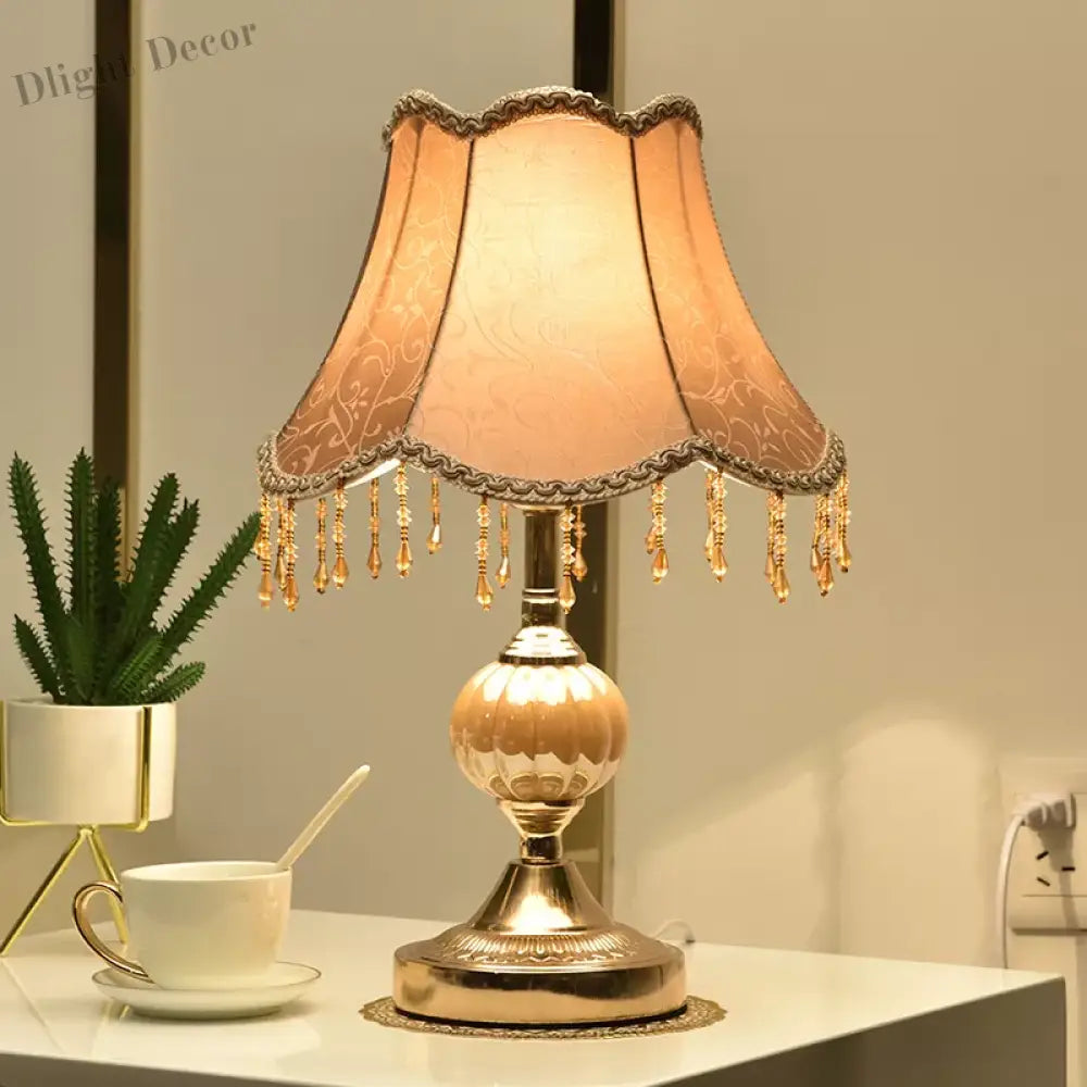 European Style Touch Table Lamp - Modern Romantic Decorative Lighting For Bedroom