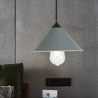 Eva - Stylish Cone Pendant Lamp (Choose Your Color!) Grey