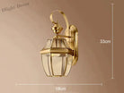 Éva’s Country Style Outdoor Copper Wall Lamp - Charming Balcony And Staircase Lighting M Lamps