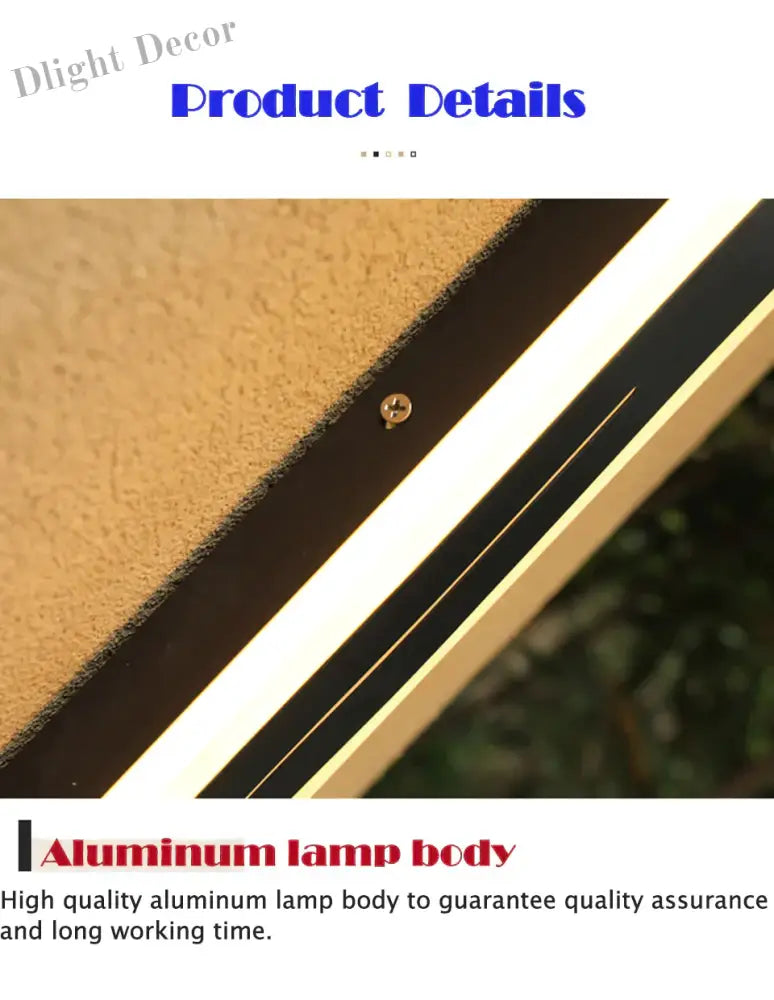 Eva’s Waterproof Aluminum Led Outdoor Wall Lamp - Remote Controlled Garden Porch Sconce Lamps