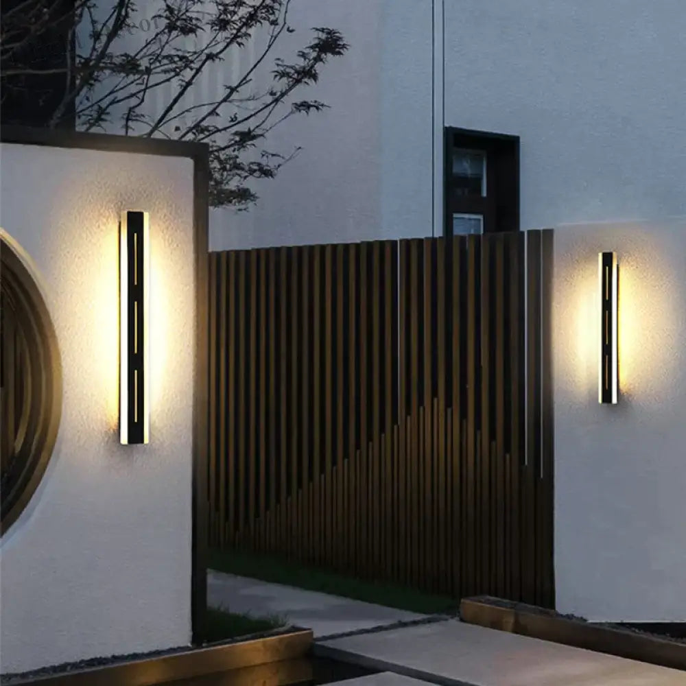 Eva’s Waterproof Aluminum Led Outdoor Wall Lamp - Remote Controlled Garden Porch Sconce Lamps