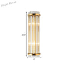 Evelyn - Exquisite 2 - Light Crystal Wall Sconce In Gold Finish