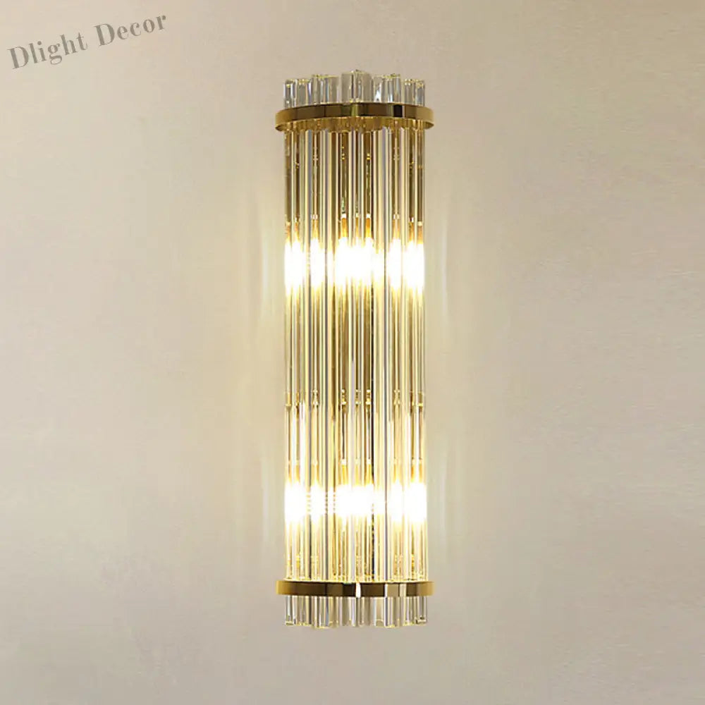 Evelyn - Exquisite 2 - Light Crystal Wall Sconce In Gold Finish