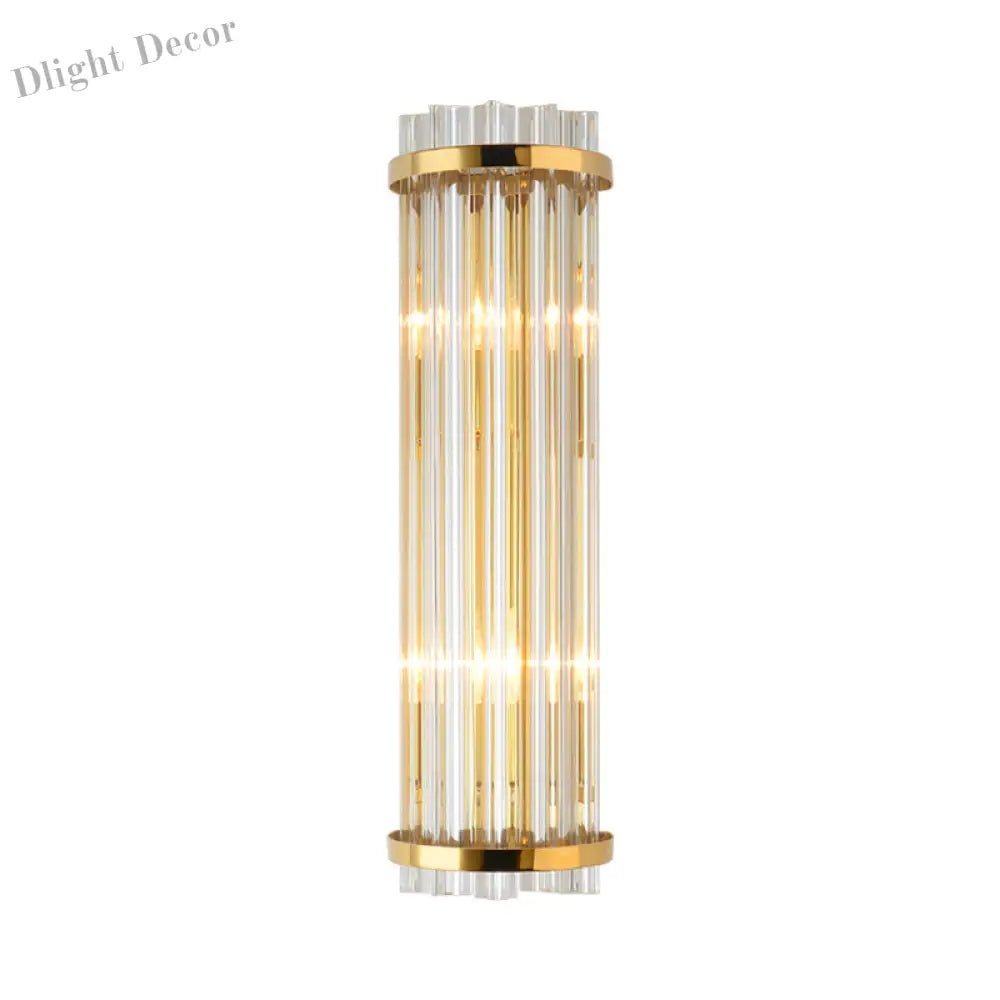 Evelyn - Exquisite 2 - Light Crystal Wall Sconce In Gold Finish