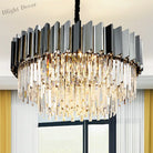 Evelyn’s Crystal Chandelier - Modern Elegance With Tiered Design