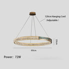 Evelyn’s Elegance Chandelier - Chic Wall/Pendant Light With Luxurious Shell Design 60Cm / White