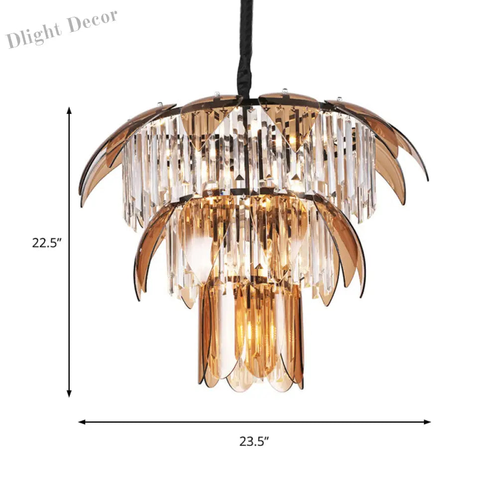 Evelyn’s Enchanting Crystal Chandelier: Light Up Your Living Room In Style