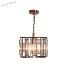 Everly’s Enchanting Embrace: Modern Black Crystal Pendant Lamp