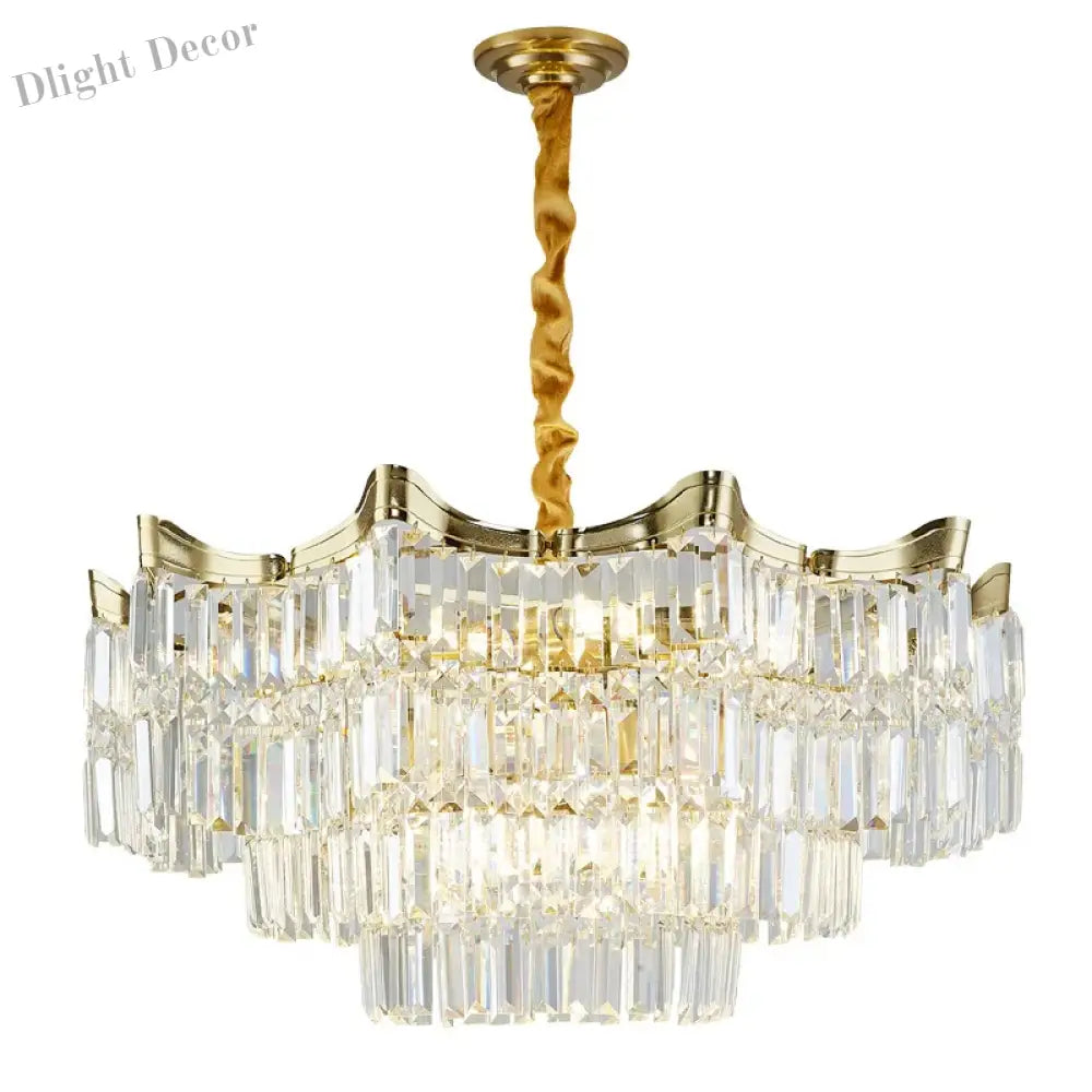 Exquisite Crystal Chandelier For Living Rooms Bedrooms And More - Modern French Light Luxury Design