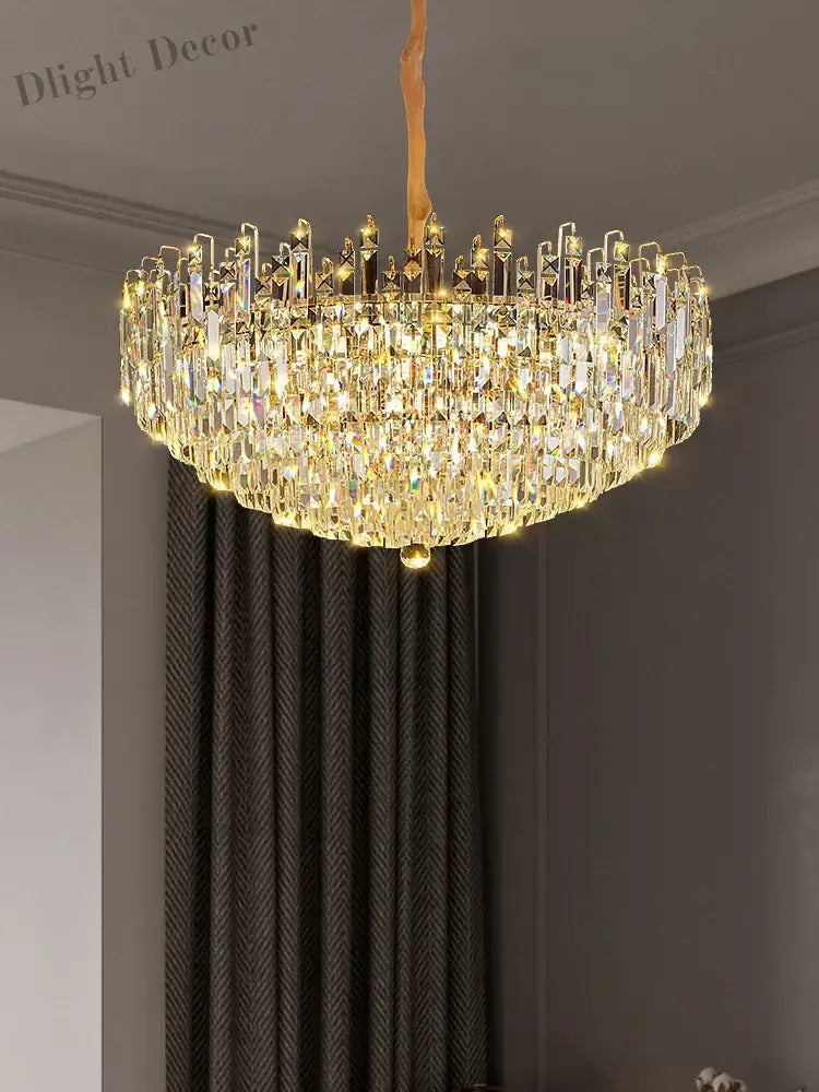 Exquisite Light Luxury Crystal Chandelier For Elegant Living And Dining Spaces Chandelier