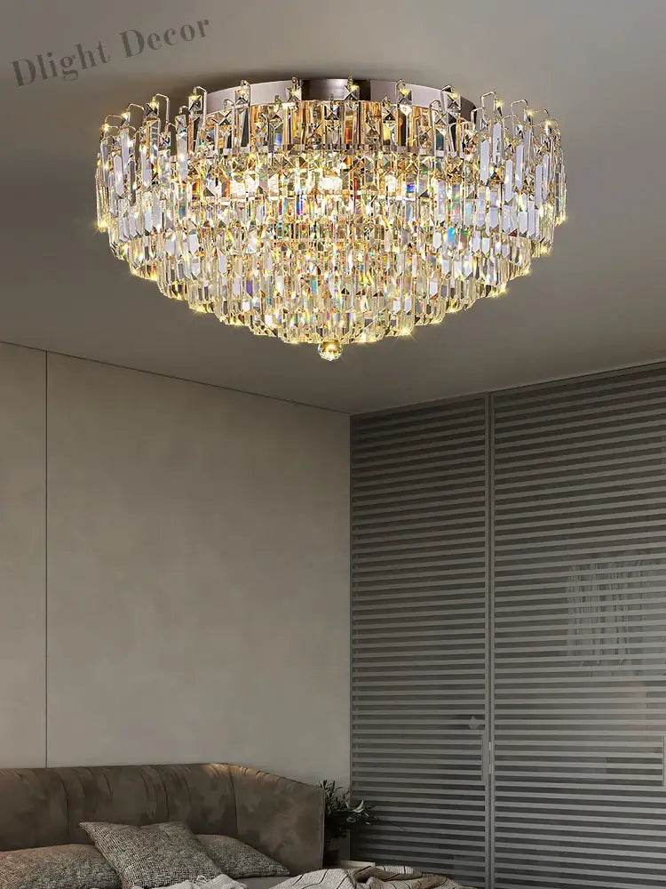 Exquisite Light Luxury Crystal Chandelier For Elegant Living And Dining Spaces Chandelier