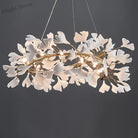 Exquisite Porcelain Leaves Chandeliers - Luxury Led Pendant Lights For Living Room Bedroom Hotel