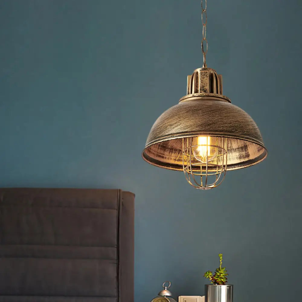 Ezra’s Industrial Pendant: Modern Flair & Rustic Charm Brass