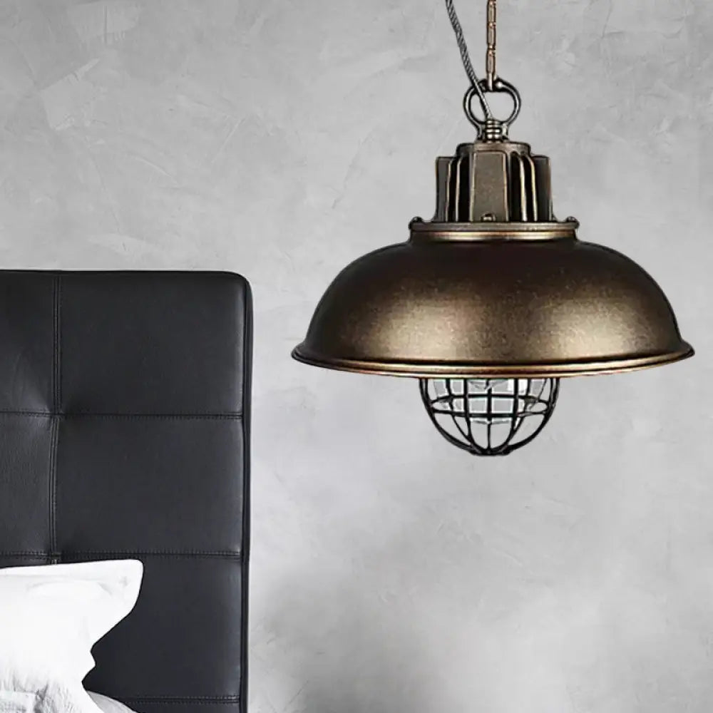 Ezra’s Industrial Pendant: Modern Flair & Rustic Charm Bronze