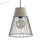 Finley - Modern Industrial Pendant Light With Tapered Shade And Wire Guard