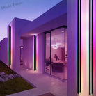 Fleur’s Modern Rgb Wall Light - Outdoor Porch And Balcony Decorative Lamp With Remote Control Lamps