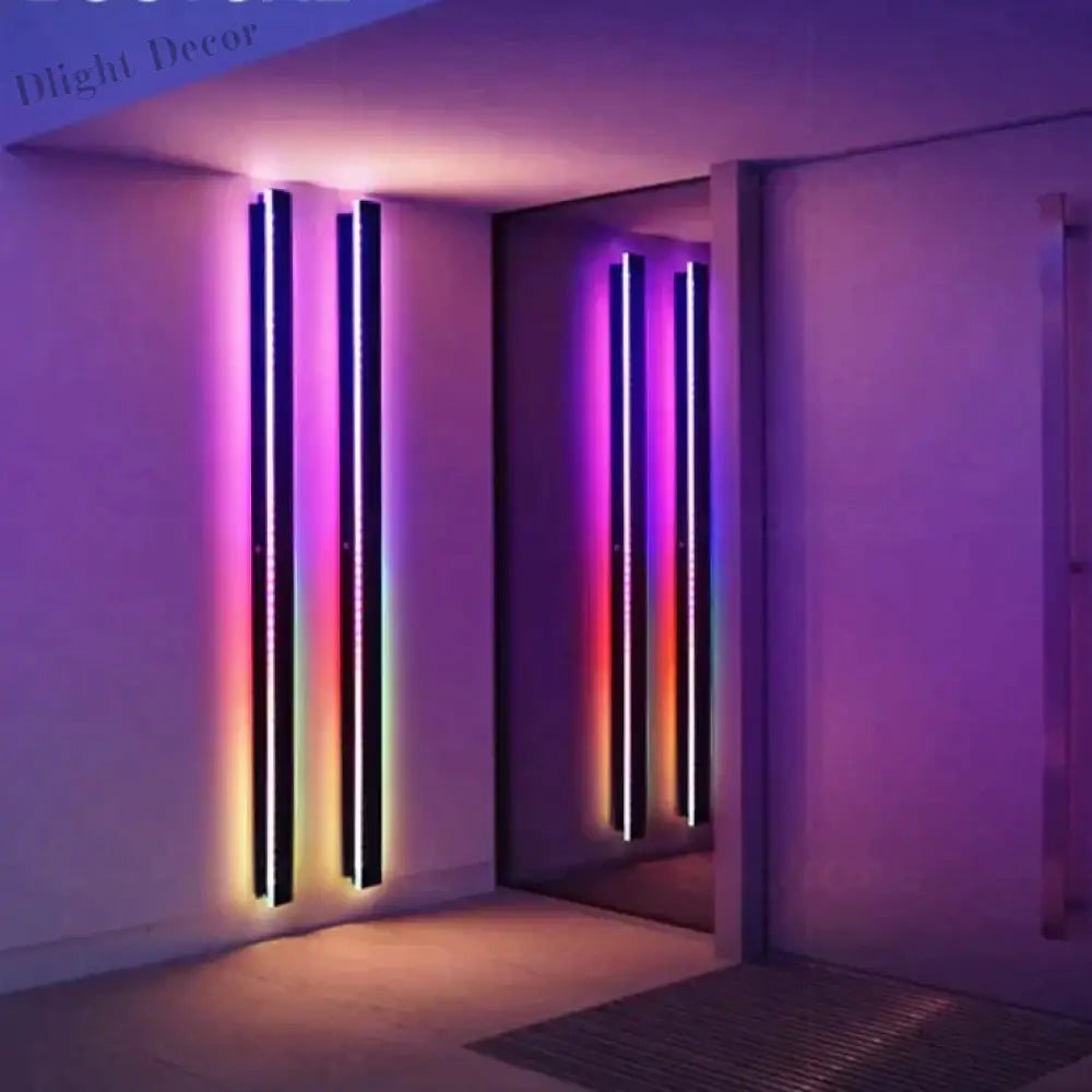 Fleur’s Modern Rgb Wall Light - Outdoor Porch And Balcony Decorative Lamp With Remote Control Lamps