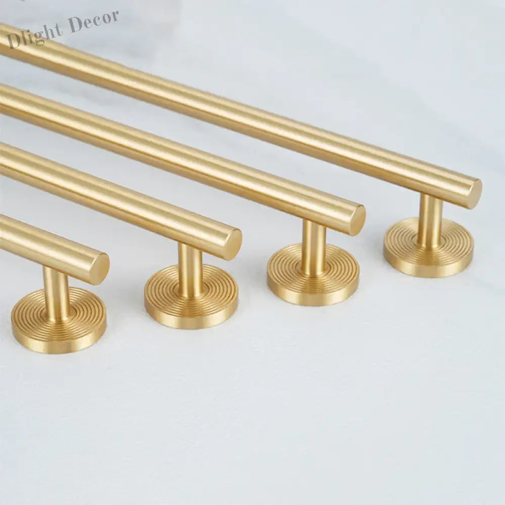 France Satin Gold Cabinet Handles – Solid Brass Kitchen Drawer Knobs and Door Pulls (130mm-510mm) Handles