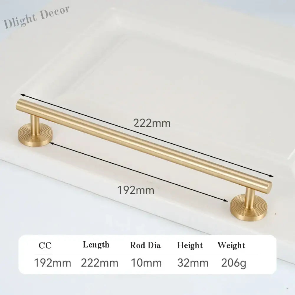 France Satin Gold Cabinet Handles – Solid Brass Kitchen Drawer Knobs and Door Pulls (130mm-510mm) 2031-222 Handles