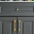 France Satin Gold Cabinet Handles – Solid Brass Kitchen Drawer Knobs and Door Pulls (130mm-510mm) Handles