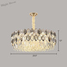 Gabriela Modern Crystal Chandelier - Smoke Grey Tiered Pendant (Multiple Sizes)