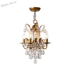 Gemma Elegance Meets Sparkling Brilliance: The Gold Crystal Drop Chandelier