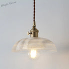 Geometric Elegance Meets Farmhouse Charm: The Geometry Clear Lattice Glass Pendant Light