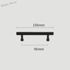 Gold and Black Brass T-Bar Handles – Straight Line Cabinet Pulls and Wardrobe Knobs TB9013-B156 Handles