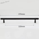 Gold and Black Brass T-Bar Handles – Straight Line Cabinet Pulls and Wardrobe Knobs TB9013-B370 Handles