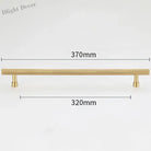 Gold and Black Brass T-Bar Handles – Straight Line Cabinet Pulls and Wardrobe Knobs TB9013-G370 Handles