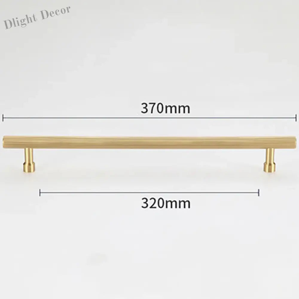 Gold and Black Solid Brass Handles – Straight Line Cabinet T-Bar and Wardrobe Pulls TB9013-G370 Handles