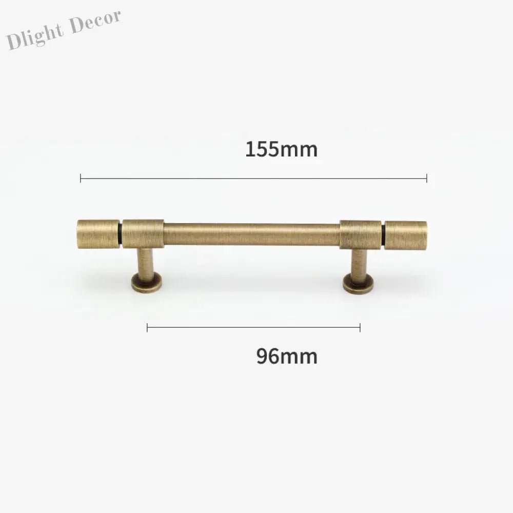 Gold and Bronze Brass Wardrobe Handles – Vintage Cabinet Drawer Pulls and Bar Handles bronze 155mm Handles