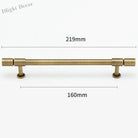 Gold and Bronze Brass Wardrobe Handles – Vintage Cabinet Drawer Pulls and Bar Handles bronze 219mm Handles